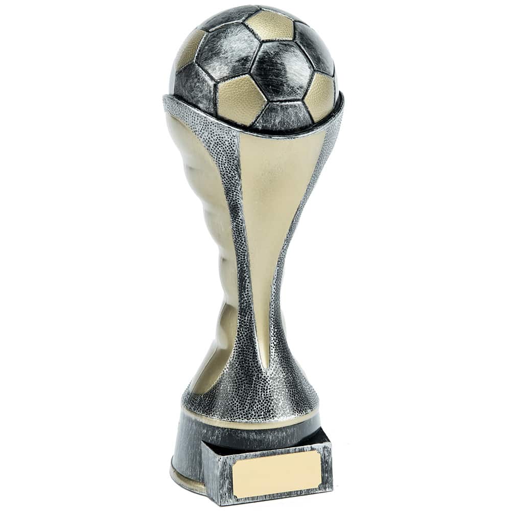 Silber Fußball Ball Tower Trophy Award "WM" 310mm-Kostenlose Gravur 