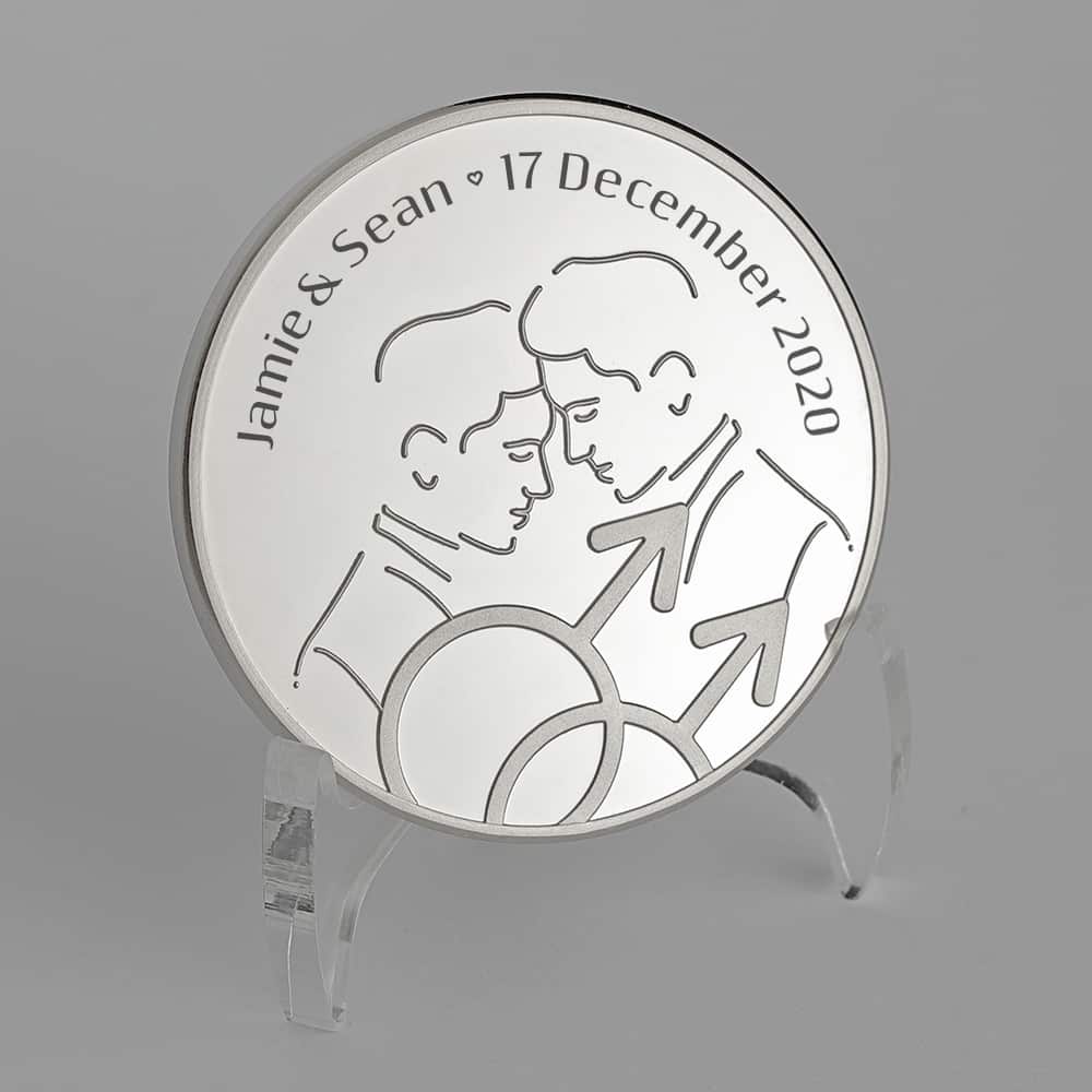 Same Sex Marriage Wedding Coin Male - Lee Brothers